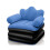 Inflatable Pull Out Couch with Headboard, Flocked Surface Air Sofa Bed, Folding Portable Inflatable Chair 2