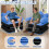 Inflatable Pull Out Couch with Headboard, Flocked Surface Air Sofa Bed, Folding Portable Inflatable Chair 6