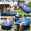 Inflatable Pull Out Couch with Headboard, Flocked Surface Air Sofa Bed, Folding Portable Inflatable Chair 7