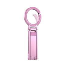 MA30S Karbintelefonställ Dubbel-Sidig Magnet Handhållet Skrivbordsställ Rese-Selfieställ för  17 16 15 Rosa