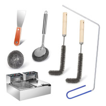 Commercial Fryer Cleaning Tools,Deep Fryer Cleaner Brush for Restaurants,Hotel Kitchen Fryers Deep Cleaning