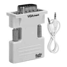 HDMI zu VGA Kabeladapter weiß für Monitor