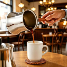 Turkse Koffiepot & Moka Pot, 720ml, RVS Turkse Koffiepot, Arabische Koffiepot, Melkpot, Griekse Koffiepot