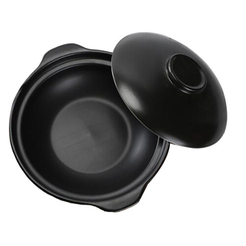 Kochtopf aus Ton mit Deckel, 24cm,
