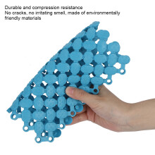 Blaue PVC Matte 20x20cm 6 Stück Anti-Rutsch