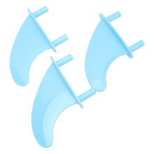 Soft Top Surfbrett Flossen, Tri Fin Design, Blau,