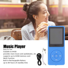 MP3-Player mit Display, dunkelblau, tragbar