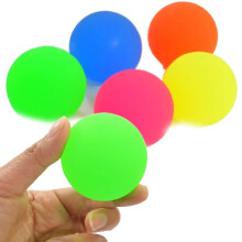 Promote Bouncy Balls - Huge Bouncing Balls (Pack Of 4) - 3 Inches Jumbo Bounce Balls - Frosty Bouncing Balls For Kids Cats And Dogs| Colors Sent As