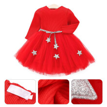 Tüllkleid Prinzessin Mädchen Rot 80