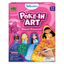 Skillmatics Poke-In Art - Magical Princesses Mess-Free Fun For Kids Diy Craft Kits Creative Activity Gifts For Girls & Boys Ages 4 5 6 7 8 9