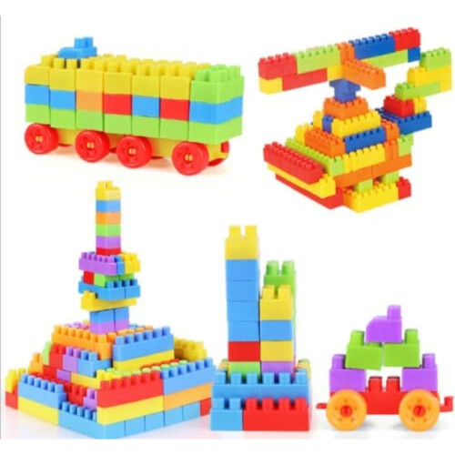 Pulsbery Kid'S Creative Learning Educational Assembling Building Unbreakable Mummy Building Blocks Toy Puzzle Set (Multicolor) - 200 Pieces