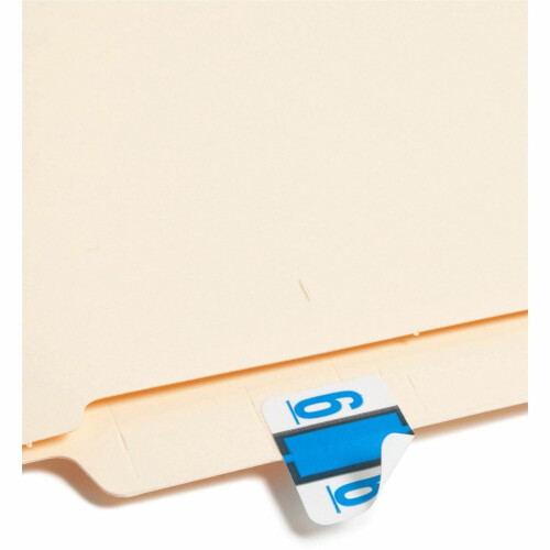 Smead BCCRN Bar-Style Color-Coded Numeric Label 6 Label Roll Blue 500 Labels per Roll (67376) 2