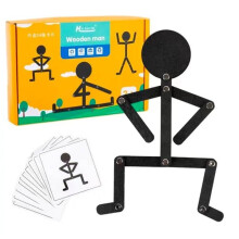 Funlok Montessori Stickman Toys For Kids | Educational Plastic Puzzle Toy For Hand-Eye Coordination & Logical Thinking | Safe Burr For Boys & Girls A