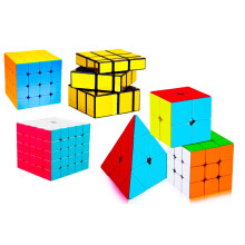 D Eternal Cube 2X2 3X3 4X4 5X5 Mirror And Pyraminx Pyramid Triangle Puzzle Cubes Combo Kids And Professionals