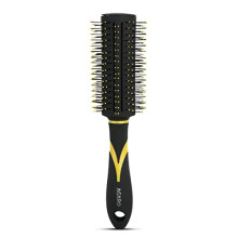 Agaro Breeze Round Hair Brush With Strong & Flexible Boar Bristles Having Anti Static Ball Tips For Adding Quick Curls Waves & Volume In Hair Idea
