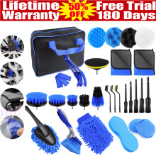 Car Detailing Brush Set Soft Brushes Interior Wheel Gap Pro Cleaning Kit