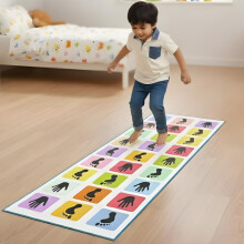 Kids Mandi Hopscotch Game | Jumbo Kids Play Mat (40"""" X 108"""") | Kith-Kith Stapu Langdi Ekka Dukka Paandi Kunte Bille | Unique Balancing Game |