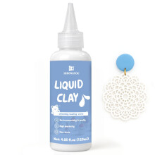 Innovayou 120Ml White Liquid Polymer Clay For Baked Polymer Clay Liquid Clay Very Suitable For Diy Decorations Jewelry Toys Household Items Idea