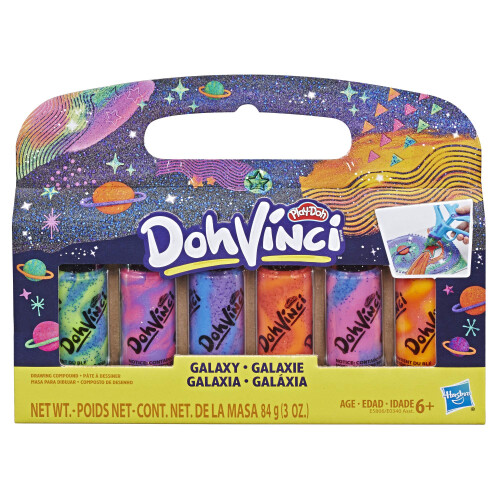 Play-Doh Play-Doh Dohvinci 6 Pack Galaxy Multicoloured