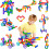 Leaffybezz Toys Kids Building Block Set 1