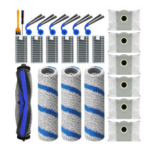 24pcs for T80S PRO / T80S Robot Vacuum Spare Parts Main Side Brushes Mop Cloths Filters Dust Bags Accessories