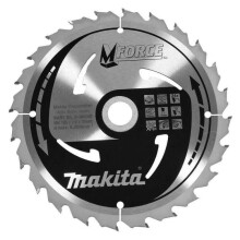 Lame carbure - Makita - B-08040 MForce - Ø 185 mm - 24 tanden - Max. snelheid 8250 tr/min