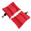 Tragbare Golfballtasche mit Clip, rot, Stoff 1