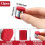 12-Pack MIG Welding Wire Cleaner Pads, Red & Gray, for Enhanced Wire Maintenance 7