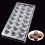 2x 3D Chocolate Mold Homemade Square/Shell Shape Chocolate Diy Pastry Tools Polycarbonate Chocolate Moulds 5