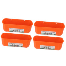 Großer Futterbehälter für Tiere 4er Set mit Clips