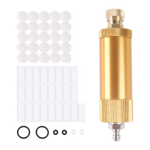 High Pressure PCP Air Filter Oil-Water Separator, 40MPa/5800Psi Inline Moisture Separator for Air Compressor Pump B