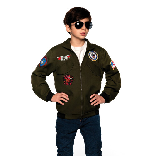 Navy Top gun Pilot Jacket child costume Small