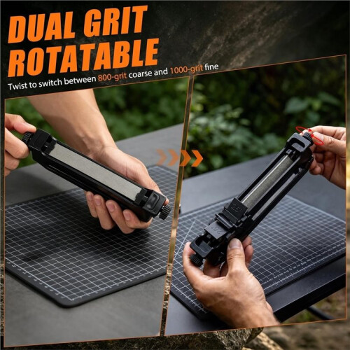 Kitchen Grinding Tool, Angle Guided Knife Sharpener, Portable Manual 3 Adjustable Angles, 2PCS, Handheld Sharpening Tool 2