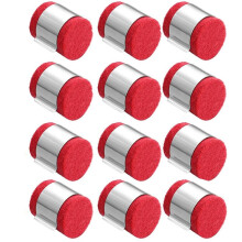 12-Pack MIG Welding Wire Cleaner Pads, Red & Gray, for Enhanced Wire Maintenance