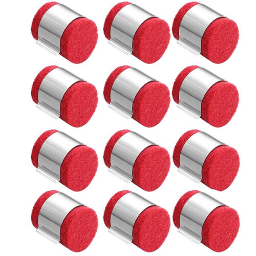 12-Pack MIG Welding Wire Cleaner Pads, Red & Gray, for Enhanced Wire Maintenance