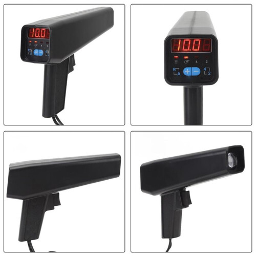 12V Digital Ignition Timing Light Gun with LCD Display, Engine Timing Tester for Automobile and Motorcycle Engines 2