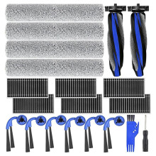 For Deebot T90 PRO OMNI/X9S PRO OMNI/X12 OMNICYCLONE ,2 Main Brush,4 Roller Mops,6 Hepa Filters,6 Side Brushes