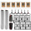 Replacement Parts for  E28/ E25 Omni Robotic Vacuum Cleaner,Roller Brushes,Main Brushes,Side Brushes,Filter,Dust Bag 1