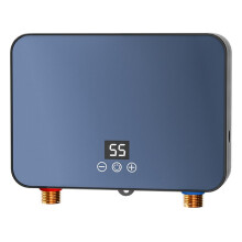 Instant Hot Water Heater, 6000W 220V -Demand Tankless Water Heater Digital Display, Constant Temperature EU Plug