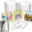 40-Pack Clear Acrylic Square Photo Frame Magnets for Home, Office, and Classroom Use 8