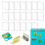 40-Pack Clear Acrylic Square Photo Frame Magnets for Home, Office, and Classroom Use 9