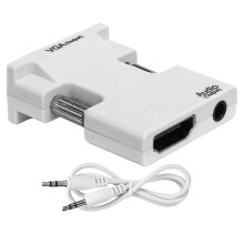 HDMI zu VGA Kabeladapter weiß für Monitor