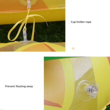 Wasserspielzeug Ananas aufblasbar mit Zubehör