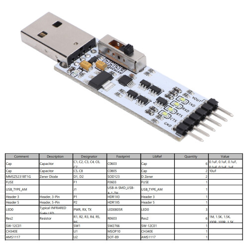 CH340 USB TTL Konverter Modul für Win 11