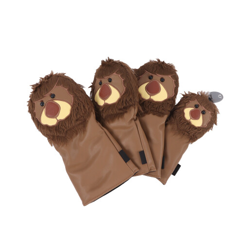 Golfschlägerhauben Löwe Design 4er Set