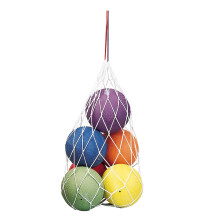 Dick Martin Sports Masbcn1-6 Martin Sports Heavy-Duty Mesh Sports Ball Bag W/Drawstring White Pack of 6 (Masbcn1-6)
