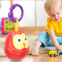 Kinder Rassel Eule Beißring pädagogisches Geschenk