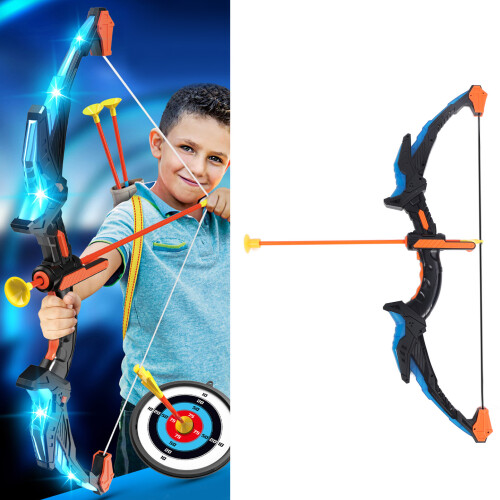 Blau Kinder Pfeil und Bogen Set Zielscheibe