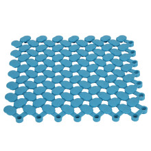 Blaue PVC Matte 20x20cm 6 Stück Anti-Rutsch