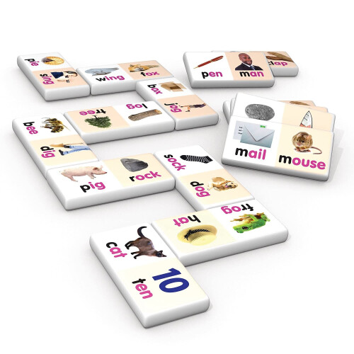 Junior Learning JRL490-2 Rhyming Words Dominoes - 2 Each 2